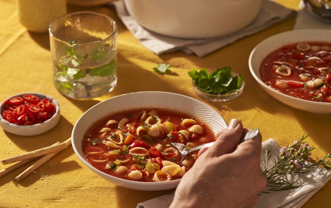 Recept Tomatensoep met Mini Conchiglie Grand'Italia